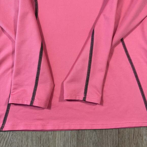 Under Armour ColdGear Pink 1/4 Zip Pullover Semi Fitted Women’s Small - Picture 6 of 9